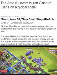 The Area 51 Event Is Just Clash Of Clans On A Global Scale Storm Area 51