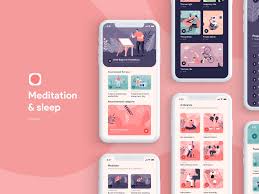 Meditation Sleep Ios App In 2020 Mobile App Design Inspiration Ios App Design App Design