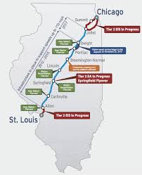 Chicago To St Louis Midwest High Speed Rail Association Joliet Illinois Bloomington