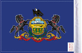 An act of the generalassembly of june 13, 1907, standardized the flag and required that the blue field match the blue of old glory. Pennsylvania Motorcycle Flag