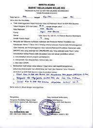 Demikian contoh surat keputusan (sk) dan berita acara kelulusan peserta didik sd dan smp kelas vi, dan ix, semoga adamanfaatnya. Download Rapat Kelulusan Siswa Kelas Xii Man Baureno