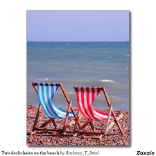 Two Deckchairs On The Beach Postcard Zazzle Com Best Beach Chair Beach Beach Chairs