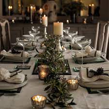 Setting a beautiful table will help you to celebrate the magic of the season. Setting Tables Christmas Dinner Table Christmas Table Centerpieces Christmas Dining Table