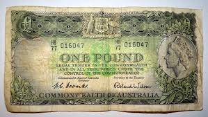 Australia Changed To Decimal Currency On 14 02 1966 Above Is The Old 1 Pound Note Bank Notes World Coins One Pound
