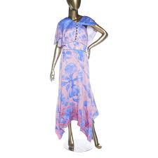 Peter Pilotto On Shoulder Printed Midi Dress