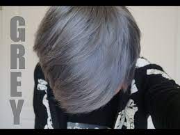 Gray blonde hair is totally in right now! How To Dye Your Hair Silver Grey The Safe Way Youtube