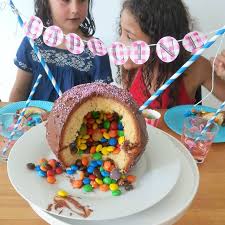 Le Gateau Pinata Une Touche De Gateau Pinata Gateau Surprise Idee Gateau