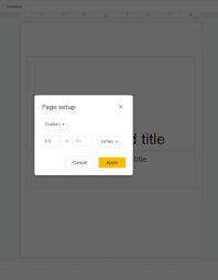 Via the top left corner, click 'file' and then 'page setup.' on the next dialog, under 'orientation,' choose 'landscape.' click 'ok,' and you're all good to go. How Do You Make A Vertical Slide In Google Slides Google Docs Editors Community