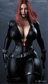 Black widow cosplay porn