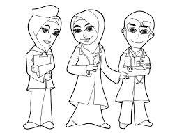 Gambar untuk mewarnai sketsa pemandangan pantai. Sketsa Gambar Dokter