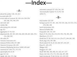 Indexes are internally sorted by the tracked object field, price in our case. How To Make An Index For A Nonfiction Print Book Chrismcmullen