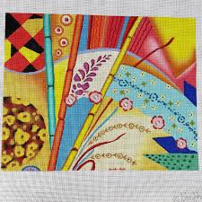 John Johannsen Bamboo Sticks needlepoint canvas #J1790