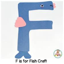 We created 26 incredible cut and paste printable alphabet crafts so children can have fun while learning the individual letters. F Is For Fish Alphabet Craft