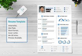 Creatively show off your qualifications with an infographic resume. Best Infographic Resume Template With Cover Letter Template Resumesmag