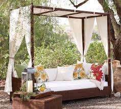 Hang the bed or put it where you like, add a canopy and enjoy summer days! 4 Tenacious Clever Hacks Tulle Canopy Diy Concrete Canopy Detail Modern Entry Canopy Canopy Garden Roof Canop Outdoor Daybed Best Outdoor Furniture Diy Canopy