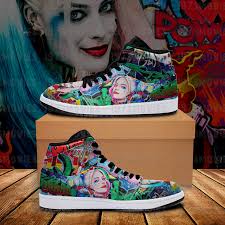 Harley Quinn Air jordan high top shoes