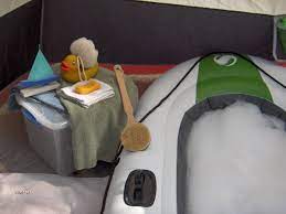 How To Get A Hot Bath While Camping Camping Camping Gear Camping Fun