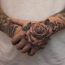 Oftentimes, the color of the rose is considered to be just as important to its meaning. Pin By Oazero On Tattoo Hand Tattoos For Guys Rose Tattoos For Men Hand Tattoos