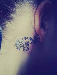55 Elephant Tattoo Ideas Cuded Elephant Tattoo Ideas Behind The Ear Tattoos Elephant Tattoos