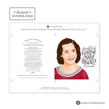 Servant of God Charlene Marie Richard Square Prayer Card, Square, Instant  Download, DIY Downloadable PDF 5.25x5.25 Prayer Card