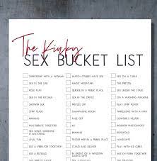 Kinky Sex Bucket List, Sex Challenge, Printable Sex Game - Etsy