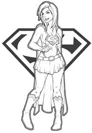Cute supergirl coloring pages for girls leinwand ideen. Printable Supergirl Coloring Pages Yuk Sebar