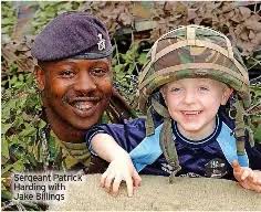 Soldiers welcomed guests to town's TA headquarters