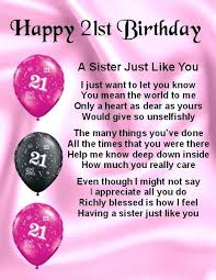 Birthday Wishes For 21 Year Old Sister Fridge Magnet Personalised Sister Poem 21st Birthday Free Gift Box Birthday Greetings For Mother Happy Birthday Free 50th Birthday Wishes