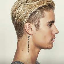Justin beiber tattoo on elbow. Justin Bieber Tattoo Justin Bieber Tattoos Justin Bieber Neck Tattoo Patience Tattoo