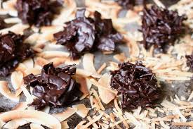 Add 1/4 cup chunky peanut. Dark Chocolate Coconut Haystacks Paleo Vegan Feed Them Wisely
