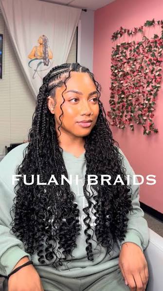 Fulani Braids for the win… even in the winter 💅🏽🖤 I know most get Fulani braids with curls in the summer or for vacation but me … I’ll get whatever whenever lol I LOVE these! My stylist @relyonreena ...
