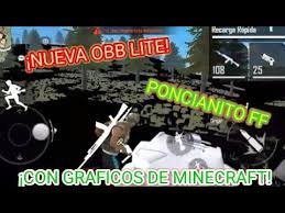Garena free fire pc, one of the best battle royale games apart from fortnite and pubg, lands on microsoft windows free fire pc is a battle royale game developed by 111dots studio and published by garena. Nueva Obb Lite Para Free Fire Obb Con Graficos De Minecraft Nuevo Anti Lag Youtube