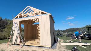 In a reverse gable roof, the reverse gable sits perpendicular to the main roof line. Shed Build 09 Gable Ends Youtube