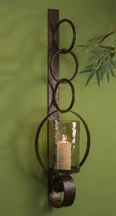 Comes with two white pillar style candles. Gorgeous Bronze Iron Circulo Wall Sconce 39tall Ebay Candle Holders Wall Decor Candle Wall Sconces Iron Wall Sconces