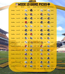 Welcome to our nfl team strength, projections, and probabilities page where you will find each team's expected power rating (epr), projected record, its probability of making the playoffs. Nfl Odds And Predictions Picking The Full Week 13 Slate Of Games Behind The Steel Curtain