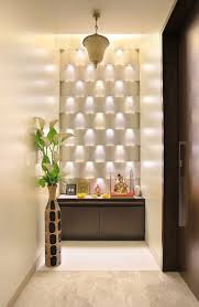 Pooja Space In The Corridor Pooja Room Door Design Pooja Room Design Room Door Design