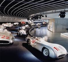 Guided Tours Of The Mercedes Benz Museum Can Be Booked In Various Languages In 2020 Car Museum Bmw Museum Car Showroom Design
