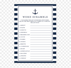 Click the link below to download or happy baby shower! Printable Baby Shower Word Scramble Nautical Boy Games Screenshot Free Transparent Png Clipart Images Download