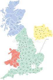 Postcode Map Uk Free Postcode Map Of Uk Stock Vector. Illustration Of Britons - 25081056