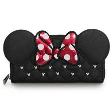 Portefeuille Minnie Disney Matelasse Noir 38 90 Livre En 2 Jours Cherriz Mode Et Deco Fun Decale Sac A Main Disney Sac A Main Sacs Perles