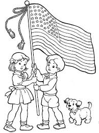 To download our free coloring pages, click on the words describing the flag you'd like to color. American Flag Held By Kids Coloring Page 1001coloring Com