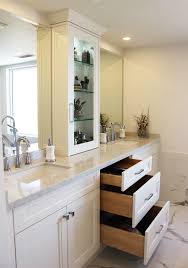 Our luxurious bathroom vanities are suitable for your master bathroom, full or three quarter bath, and your guest or powder room. Toronto Thornhill Bathroom Design Renovation Vanity Cabinets