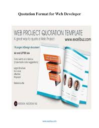 Website Design Proposal Example New Web Development Quote Template ...
