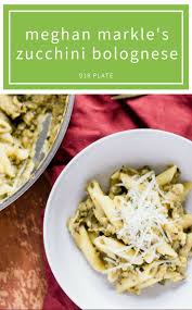 Here S Meghan Markle S Famous Recipe For Zucchini Bolognese Pasta And My Verdict 918 Plat Meat Free Recipes Vegetarian Cooking With Ground Beef Pasta Dishes