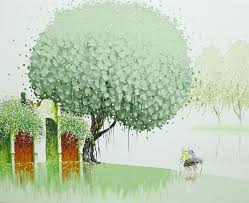 Phan Thu Trang Artblue Studio Vietnam Art Colorful Landscape Vietnam Prints