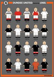 Founder member of the reconstituted scottish division two 1921. Dundee United Lego Historical Kits 1960s Home And Away