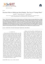 The constitution of malaysia requires that a general election must be held at least once every five years. Pdf Election Effect In Malaysian Stock Market The Case Of Trump Effect