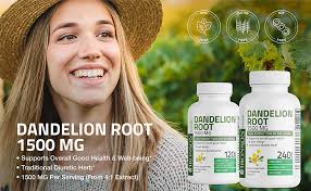 Amazon.com: Bronson Suplemento de alta potencia de raíz de diente de león,  apoya la buena salud y el bienestar en general, hierba diurética ...