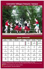 Calendrier Fete Pays Basque 2023 Calendrier Mensuel 2021 Basque