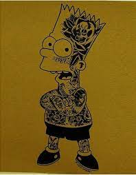 Torn skin homer cartoon tattoo on leg. 10 Best Animated Cartoon Tattoo Designs